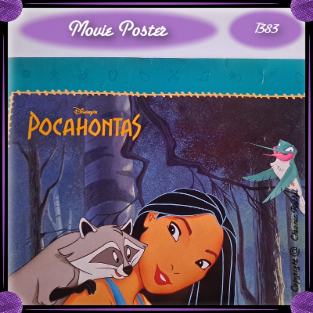 Pocahontas Vintage 1990's Movie Poster - Rolled Up - Picture 3 of 12